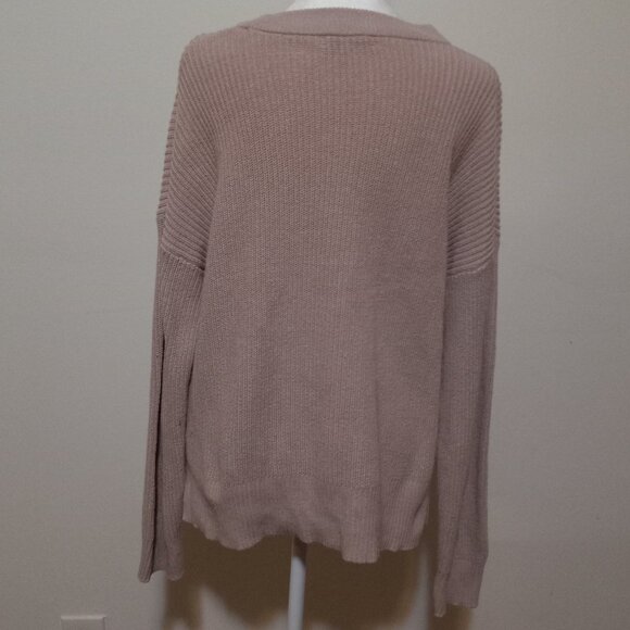 Madewell Sweater Womens M Pink Patch Pocket Pullover - Picture 2 of 4